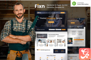 Fixn – Handyman & Repair Service Elementor Template Kit