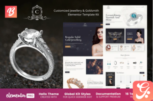 CustomMade - Customized Jewellery & Goldsmith Elementor Template Kit