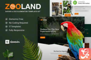 Zooland – Safari & Zoo Elementor Template Kit