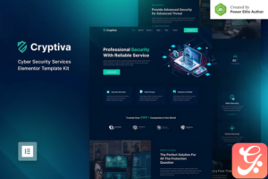 Cryptiva – Cyber Security Services Elementor Template Kit