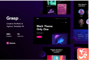 Grasp - Creative Portfolio & Agency Elementor Template Kit