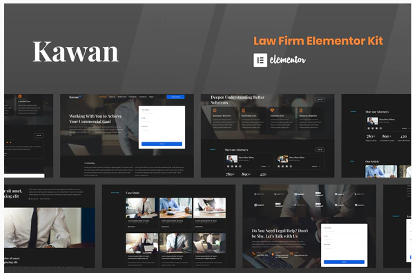 Kawan - Law Firm Elementor Template Kit