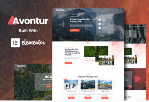 Avontur - Modern Tour & Travel Elementor Template Kit