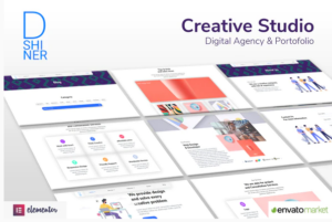 D'Shiner Creative Studio & Digital Agency Elementor Template Kit