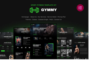 Gymmy | Sport & Fitness Elementor Template Kit