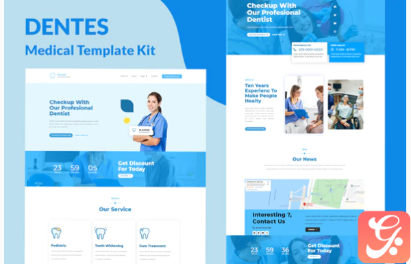 Dentes - Medical Elementor Template Kit