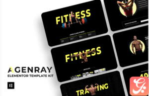 Agenray | Gym Elementor Template Kit