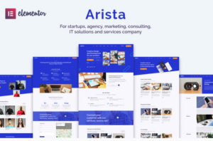 Arista - Multipurpose Business Elementor Template Kit