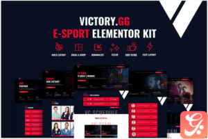 Victory - Esports & Gaming Elementor Template Kit