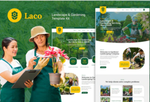 Laco - Landscape & Gardening Elementor Template Kit