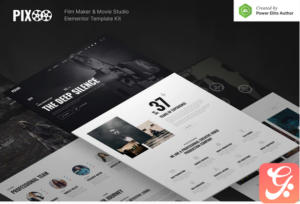 Pixoo – Film Maker & Movie Studio Elementor Template Kit