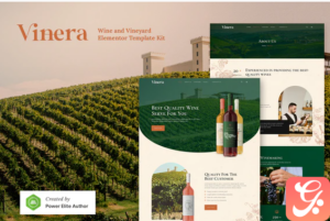 Vinera – Wine & Vineyard Elementor Template Kit