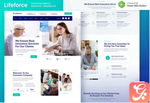 Lifeforce – Insurance Agency Elementor Template Kit