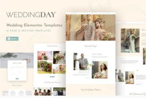 WeddingKit - Invite & Gallery Event Elementor Template Kit