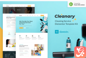 Cleanary - Cleaning Service Company Elementor Template Kit