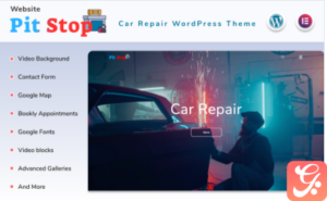 Pit Stop - Car Repair Website WordPress Theme