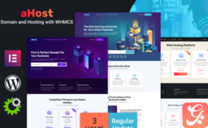 aHost - Domain and Hosting theme with WHMCS Support WordPress Theme
