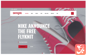Snykers Sports Shop WordPress Theme
