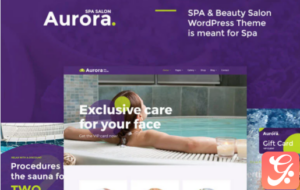Aurora Spa & Beauty Salon WordPress Theme