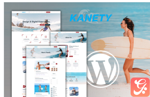 kenety Extreme Water Sports WordPress Theme