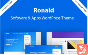 Ronald - Software & App Landing WordPress Theme