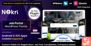 Nokri - Job Board WordPress Theme 1.5.7