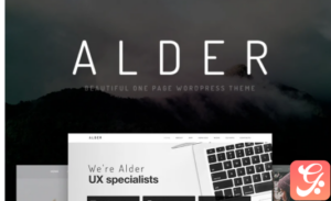 Alder - Modern OnePage WordPress Theme