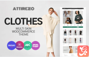 Attirezo - Clothes ECommerce Classic Elementor WooCommerce Theme