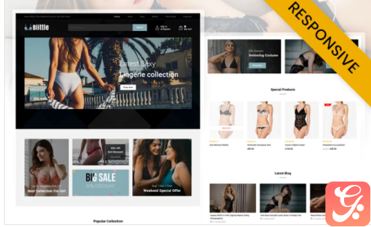 Biittle - Lingerie Store WooCommerce Theme