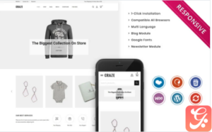 Craze - The Fashion Store Responsive WooCommerce Theme