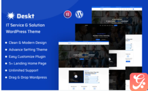 Deskt - IT Service and IT Solutions Responsive WordPress Theme