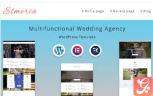 Elmeria | Multifunctional Wedding Agency WordPress Theme