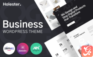 Holester - Business Services Website Template WordPress Theme