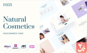 Natural Cosmetics Website Template - Fizzi WooCommerce Theme