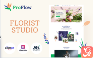 ProFlow - Contemporary And Minimalistic Florist WordPress Theme