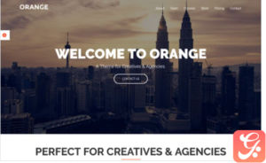 Orange - One Page Bootstrap WordPress Theme