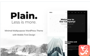 Plain - Minimal Multipurpose WordPress Theme