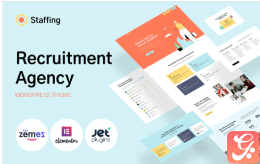 Staffing - Recruitment Agency Website Template WordPress Theme