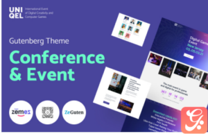 Uniqel - Conference and Event WordPress Theme
