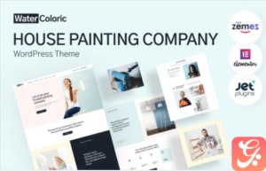 WaterColoric - House Painting Company WordPress Theme