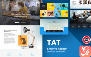 TAT - Creative Agency One Page Elementor Kit
