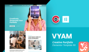 Vyam - Creative Portfolio Template - Elementor Kit