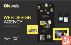Web Design Studio Template - OkWeb Elementor Kit