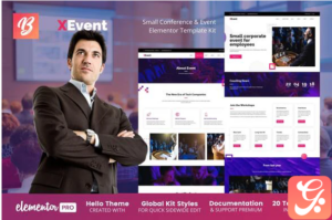 XEvent - Small Conference & Event Elementor Template Kit