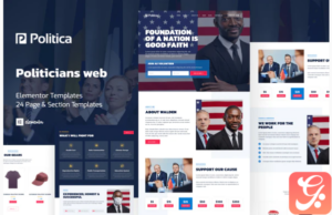 Politica - Politician & Public Servant Elementor Template Kit