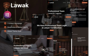 Lawak - Legal & Lawyer Services Elementor Template Kit