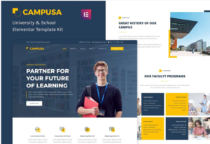Campusa - University & School Elementor Template Kit