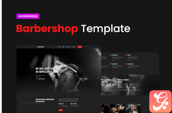 Barbercrop – Hairdressing Elementor Template Kit