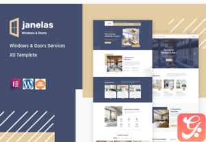 Janelas – Windows & Doors Services Elementor Template Kit