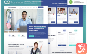 Translatin – Translation Services & Interpreting Agency Elementor Template Kit